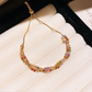 ⏳¡50% de descuento por tiempo limitado⏰ Pulsera Ajustable Retro Cruzada de Circón Multicolor para Mujer 🎨💎