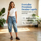 🎉 ¡TIEMPO LIMITADO 50% DE DESCUENTO! 👖 Vaqueros Capri de mujer – Cintura alta, recortado, dobladillo plisado y corte ajustado estilo ✨ vintage