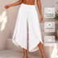 🎉 ¡TIEMPO LIMITADO 50% DE DESCUENTO! 🌸 Mujer Verano casual con cintura smock y corte holgado Pantalones tipo Palazzo split – Movimiento etéreo y caída ☀️ elegante