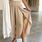 🎉 ¡TIEMPO LIMITADO 50% DE DESCUENTO! 🌸 Mujer Verano casual con cintura smock y corte holgado Pantalones tipo Palazzo split – Movimiento etéreo y caída ☀️ elegante