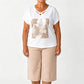 🎉 ¡TIEMPO LIMITADO 50% DE DESCUENTO! 🌸 Camiseta casual de dos piezas de dos piezas con escote en pico y pantalones cortos – Ajuste relajado y tela ✨ premium respetuosa con la piel