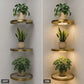 Repisa Flotante de Pared con Luz LED Ambiental Integrada
