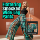 Pantalones de Pierna Ancha con Cintura Fruncida para Mujer 👖 Comodidad Ajustada, Libertad Fluida – Un Ajuste Favorecedor para Cada Curva ✨