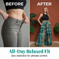 Pantalones de Pierna Ancha con Cintura Fruncida para Mujer 👖 Comodidad Ajustada, Libertad Fluida – Un Ajuste Favorecedor para Cada Curva ✨