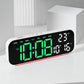 Reloj Despertador Digital con Pantalla LED, Fecha, Temperatura y Día de la Semana