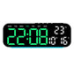 Reloj Despertador Digital con Pantalla LED, Fecha, Temperatura y Día de la Semana