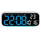 Reloj Despertador Digital con Pantalla LED, Fecha, Temperatura y Día de la Semana