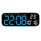 Reloj Despertador Digital con Pantalla LED, Fecha, Temperatura y Día de la Semana