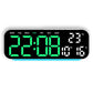Reloj Despertador Digital con Pantalla LED, Fecha, Temperatura y Día de la Semana