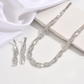 🎉 Rebajas 2026 — Más de 21.500 unidades vendidas ✨: conjunto 💎 de collares y pendientes con cadena de garra de pedrería brillante