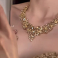 🌸 ¡50% DE DESCUENTO AHORA! 🌸Joyería elegante de pedrería amarilla brillante