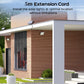 Luz exterior con sensor solar de movimiento de 106 LED y mando a distancia