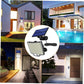Luz exterior con sensor solar de movimiento de 106 LED y mando a distancia