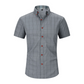 🔥 Camisa casual de cuadros de manga corta masculina favorita de los profesionales – mezcla algodón-poliéster – transpirable 👕