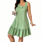 📢📢¡40% DE DESCUENTO! ⏰Vestido asimétrico sin mangas para mujer