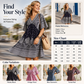 🌿☀️ ¡TIEMPO LIMITADO 50% DE DESCUENTO! 🌸Vestido floral de cuello en V para mujer – Flores vibrantes y mangas suaves – Perfecto para paseos soleados por el jardín