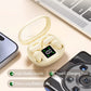Auriculares inalámbricos Bluetooth de doble par con funda de carga LED
