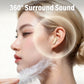 Auriculares inalámbricos Bluetooth de doble par con funda de carga LED