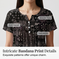 Camiseta casual de escote en V para mujer