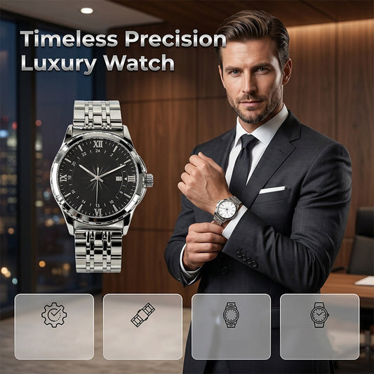 🎉 ¡Rebajas 2026 — ¡Más de 35.000 vendidas! 💞 Reloj clásico de cuarzo elegante para hombre – Sofisticación 🌸 atemporal