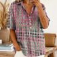 💨🕊️ ¡TIEMPO LIMITADO 50% DE DESCUENTO! 🌊Blusa de verano holgada – Relajada y fluida – Muévete con estilo y con soltura.