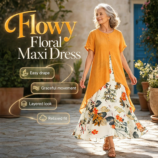 🔥Oferta del Último Día: 60% DE DESCUENTO⏰💐👗en el vestido casual de mujer con estampado👍✨ floral