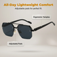 🔥 Gafas de Sol Geométricas Estilo Urbano para Hombre – Marco Metal & PC – Protección UV400 🕶️