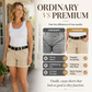 Shorts casuales elásticos para mujer con bolsillos funcionales