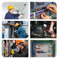 Alicates plegables multifuncionales para electricistas con función eléctrica de medición