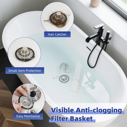 🧴 ¡50% DE DESCUENTO AHORA! 🧂 Colador de Fregadero de Cocina en Acero Inoxidable – Anticorrosión y Doble Función (Tapador + Filtro) 🥗