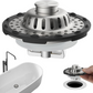 🧴 ¡50% DE DESCUENTO AHORA! 🧂 Colador de Fregadero de Cocina en Acero Inoxidable – Anticorrosión y Doble Función (Tapador + Filtro) 🥗
