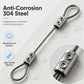 Cable de Acero Inoxidable Ajustable para Colgar con Abrazadera (Carga 100 kg)
