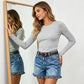 Pantalones cortos elásticos de vaqueros cargo para mujer Comfort Ropa de trabajo de tiro medio Pantalones cortos utilitarios