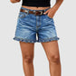 Pantalones cortos elásticos de vaqueros cargo para mujer Comfort Ropa de trabajo de tiro medio Pantalones cortos utilitarios