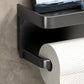 Portarrollos de Pared con Estante de Almacenamiento
