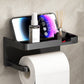 Portarrollos de Pared con Estante de Almacenamiento