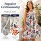 Vestido Floral sin Mangas Elegante para Mujer