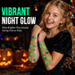 Tatuajes Temporales Luminosos de Halloween para Niños Pegatinas impermeables brillantes de dibujos animados
