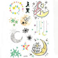 Tatuajes Temporales Luminosos de Halloween para Niños Pegatinas impermeables brillantes de dibujos animados