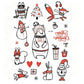 Tatuajes Temporales Luminosos de Halloween para Niños Pegatinas impermeables brillantes de dibujos animados