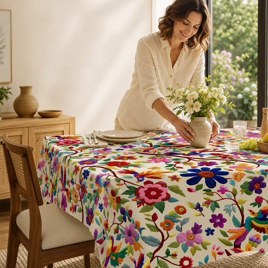 Mantel floral retro