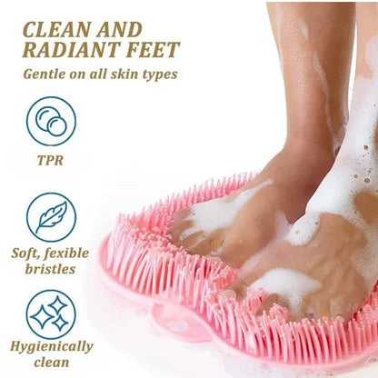 Esponja exfoliante y de masaje para pies y espalda: limpia y masajea los pies