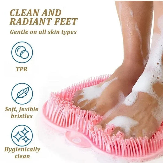 Esponja exfoliante y de masaje para pies y espalda: limpia y masajea los pies