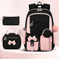 🎀🎒 ¡50% DE DESCUENTO! ⚡Mochila escolar ligera Bowknot mona – ¡Repelente al agua y antirrobo!