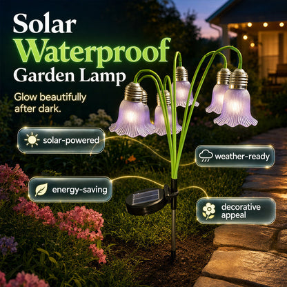 Decoraciones exteriores para jardines con luces solares