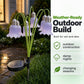 Decoraciones exteriores para jardines con luces solares