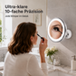 💡 Espejo de Maquillaje con Aumento 10x y Luz LED – Ventosa Sin Taladro, Articulación 360°