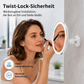 💡 Espejo de Maquillaje con Aumento 10x y Luz LED – Ventosa Sin Taladro, Articulación 360°