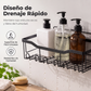 Juego de estanterías de baño sin taladro