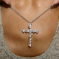 🎉 ¡TIEMPO LIMITADO 50% DE DESCUENTO! ✝️ Collar de Cruz Radiante – Cadena retorcida, Brillo ✨ de Pétalos